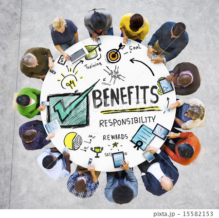 Benefits Gain Profit Earning Income People Technology Concept Benefits Gain Profit Earning Income People Technology Concept 15582153