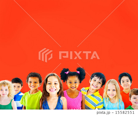 Diversity Children Friendship Innocence Smiling Concept 15582551