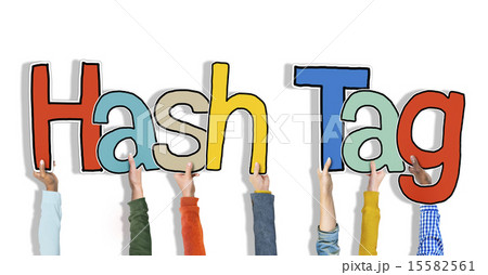 Group of Hands Holding Word Hash Tag Group of Hands Holding Word Hash Tag 15582561