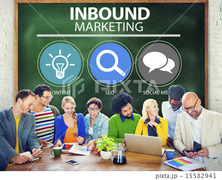 Inbound Marketing Commerce Content Social Media Concept 15582941