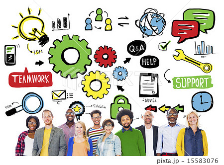 Team Teamwork Support Success Collaboration Cog Unity Concept Team Teamwork Support Success Collaboration Cog Unity Concept 15583076