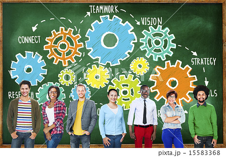 Team Teamwork Goals Strategy Vision Business Support Concept Team Teamwork Goals Strategy Vision Business Support Concept 15583368