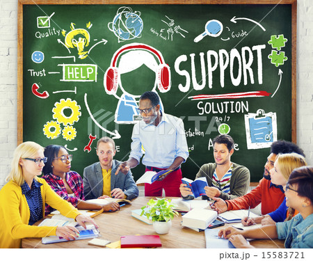 Support Solution Advice Help Care Satisfaction Quality Concept 15583721