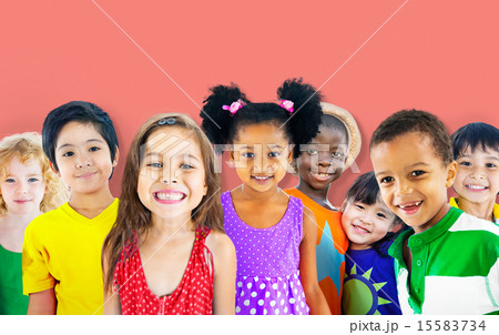 Diversity Children Friendship Innocence Smiling Concept 15583734