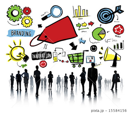 Business People Branding Team Marketing Corporate Concept Business People Branding Team Marketing Corporate Concept 15584156