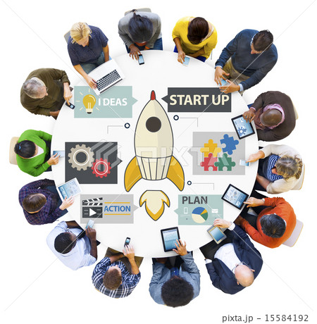 Startup Innovation Planning Ideas Team Success Concept Startup Innovation Planning Ideas Team Success Concept 15584192