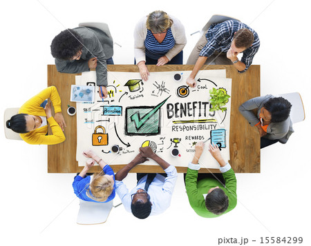 Benefits Gain Profit Earning Income People Meeting Concept Benefits Gain Profit Earning Income People Meeting Concept 15584299