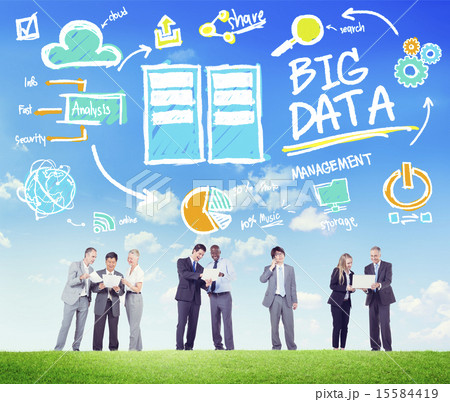 Diversity Business People Big Data Share Discussion Concept 15584419