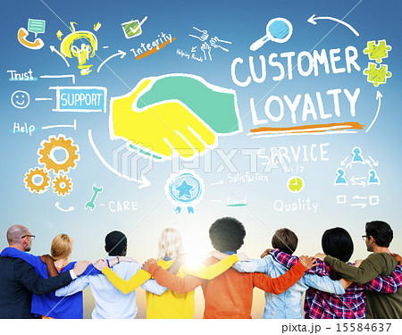 Customer Loyalty Service Support Care Trust Casual Concept 15584637