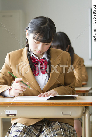 女子中学生の授業風景 女子中学生の授業風景 15589502