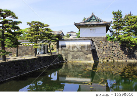 皇居 桔梗門の写真素材