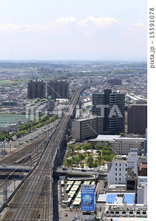 郡山駅ビルからの眺め 郡山駅ビルからの眺め 15591078