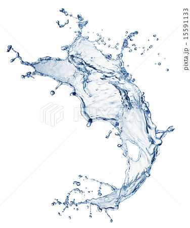 blue water splash isolated 15591133
