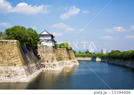 新緑の大阪城南外濠 新緑の大阪城南外濠 15594006