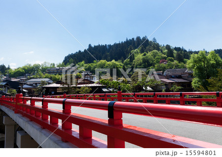 飛騨高山 中橋 新緑 15594801