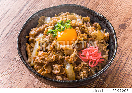 牛丼　日本食　 Beef bowl Japanese food 15597008