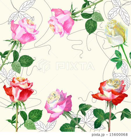 Background with red roses2-04 15600068