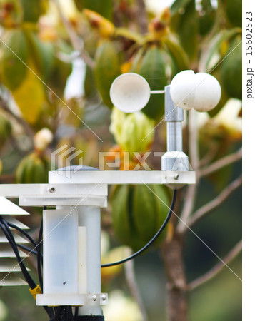 Anemometer in nature at a Meteorological station Anemometer in nature at a Meteorological station 15602523