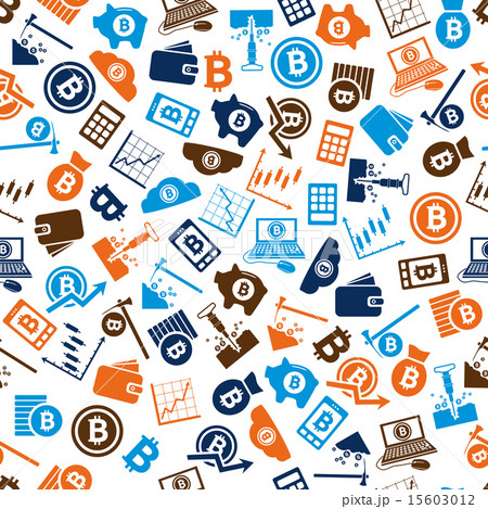 bitcoin seamless pattern 15603012