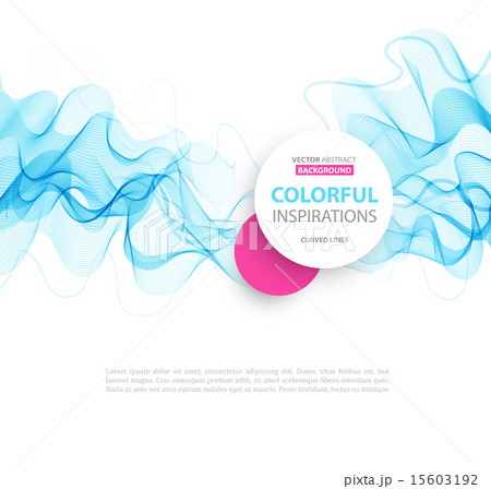 Abstract template background with wave 15603192
