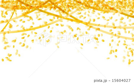 Falling Gold Confettiのイラスト素材