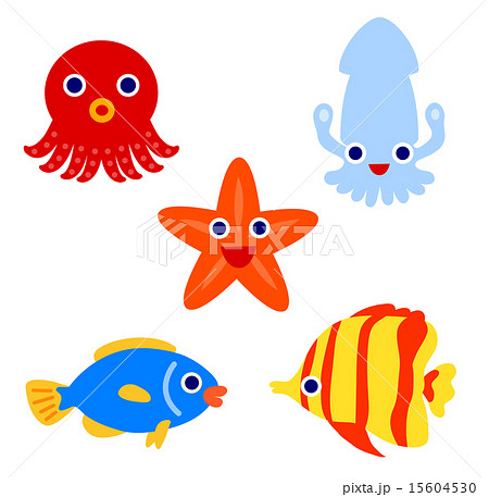 Tropical Fish Character Stock Illustration