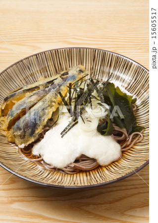 茄子のてんぷらのとろろそば 茄子のてんぷらのとろろそば 15605517