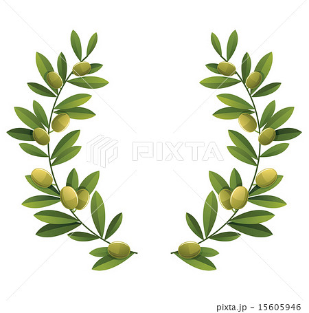 Olive Wreathのイラスト素材