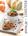 Liver pate with paprika with slices of bread 15607058