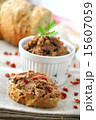 Liver pate with paprika with slices of bread 15607059