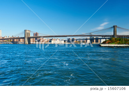Manhattan skyline view from Brooklyn Manhattan skyline view from Brooklyn 15607106