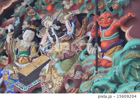 国宝･歓喜院長楽寺 本殿の彫刻（熊谷市妻沼／埼玉県） 15609204