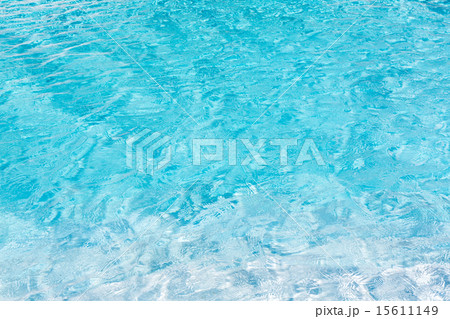 Blue swimming pool rippled water 15611149