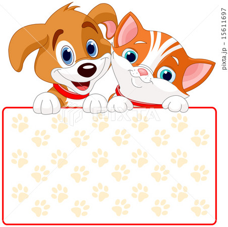 Cat and dog sign 15611697