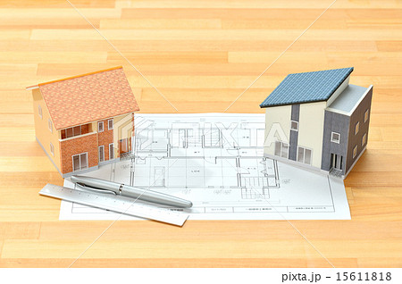建築模型、住宅模型、住宅ローンのイメージ 15611818