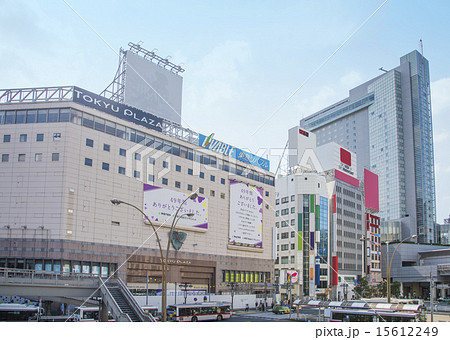 閉店直後の東急プラザと渋谷マークシティ 東京都渋谷区 の写真素材