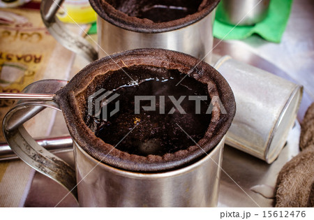 Traditional cotton filter for thai coffee , thai t 15612476