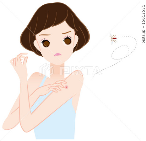 蚊に刺された女性 蚊に刺された女性 15612551
