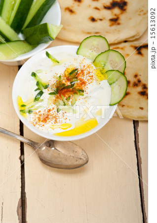 Arab middle east goat yogurt and cucumber salad Arab middle east goat yogurt and cucumber salad 15613092