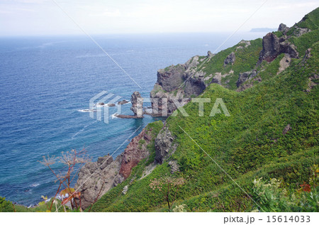 青い空、青い海の神威岬 青い空、青い海の神威岬 15614033