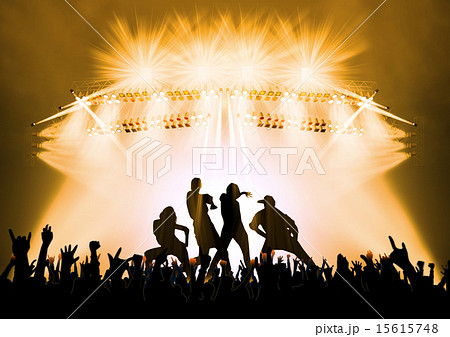 ダンスコンサート 大ホールのイラスト素材