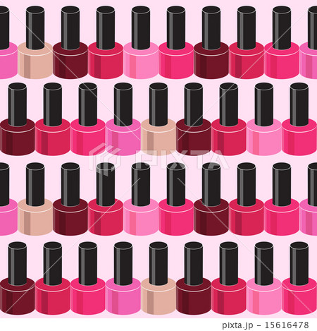 Realistic Nail Polish Seamless Pattern Background Vector Illustr 15616478