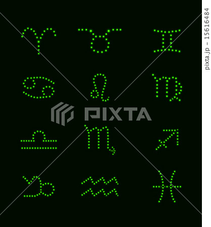 Set of Symbol Zodiac Sign. Vector Illustration 15616484