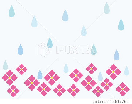 あじさい 雨 しずく あじさい 雨 しずく 15617769