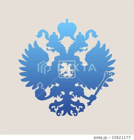 Russian coat of arms double-headed eagle emblem. Symbol Russian coat of arms double-headed eagle emblem. Symbol 15621177
