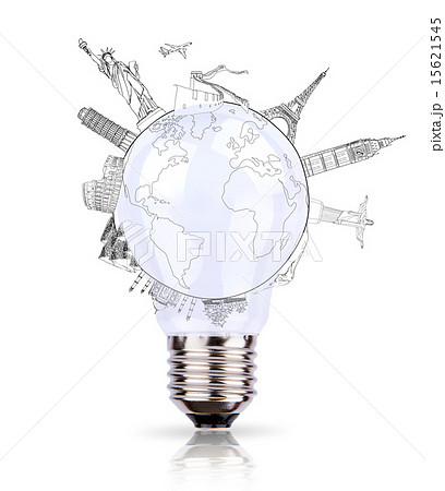 Bulb of World travel  15621545