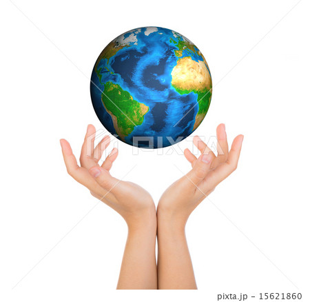 Hands with earth 15621860