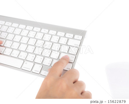 Closeup of business woman hand typing  15622879