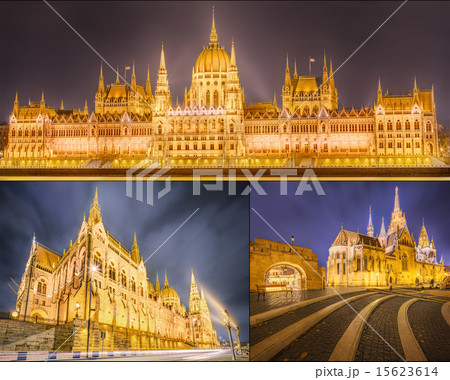 The beauty panorama of attractions Budapest. The beauty panorama of attractions Budapest. 15623614