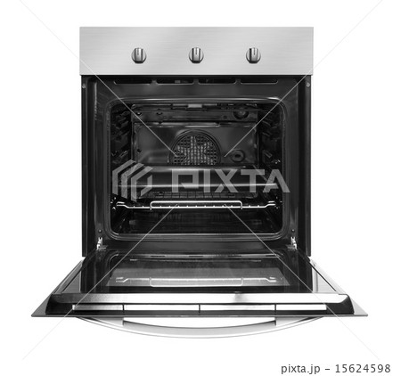 Electric oven with open door 15624598